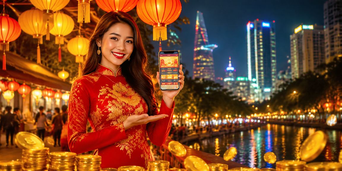 Người dùng xem tổng quan xổ số và lịch nội dung trên màn hình lớn
